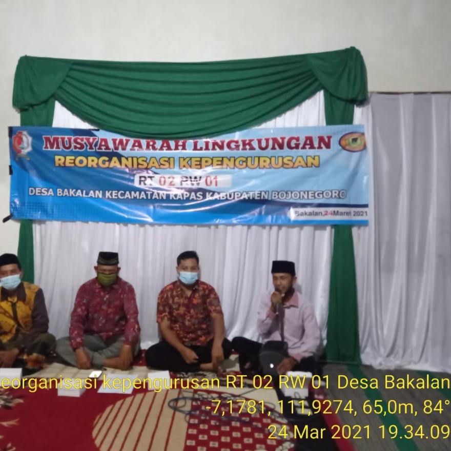 Reorganisasi RT dan RW Desa Bakalan Kecamatan Kapas Kabupaten Bojonegoro